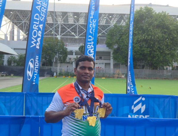 GOOD NEWS : बैंकॉक में छत्तीसगढ़ के तोमन कुमार ने वर्ल्ड आर्चरी पैरा सीरीज में जीते 3 गोल्ड