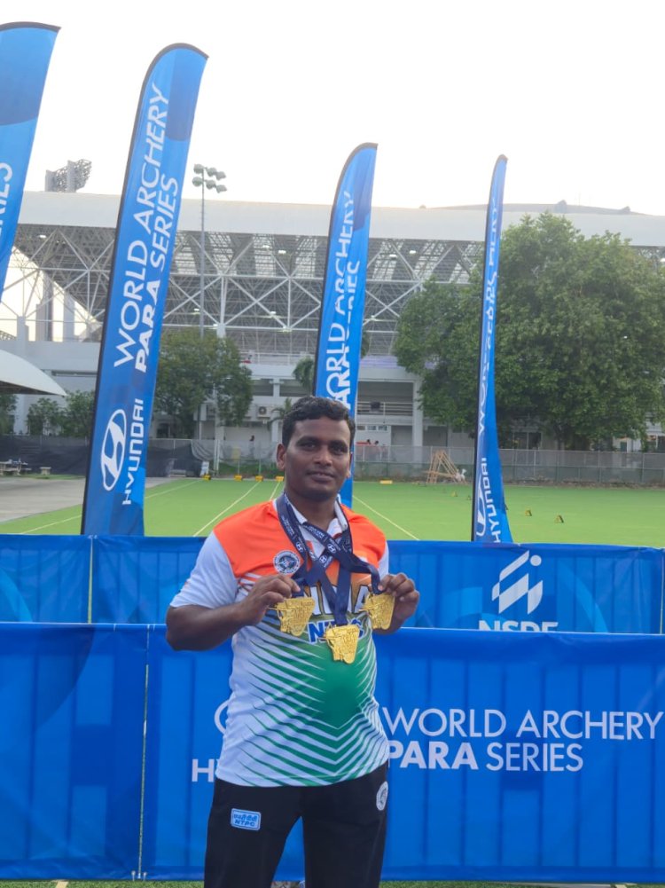 GOOD NEWS : बैंकॉक में छत्तीसगढ़ के तोमन कुमार ने वर्ल्ड आर्चरी पैरा सीरीज में जीते 3 गोल्ड