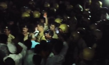 रायपुर के नकटी गांव में बेदखली कार्रवाई का विरोध, मकान तोड़ने पहुंची टीम को ग्रामीणों ने रोका,मौके पर भारी पुलिस बल
